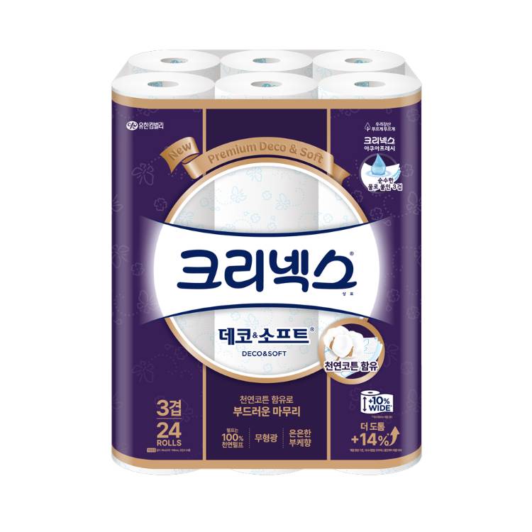 크리넥스3겹데코소프트