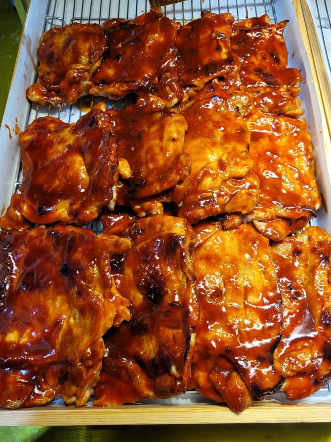파닭파닭 스테이크(불닭맛)