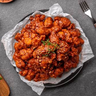 현미 숯불갈비맛 닭강정(100g)