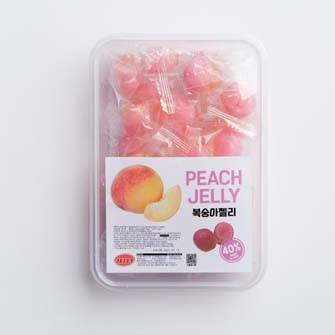 복숭아 (사각 팩타입 젤리, 20개입)