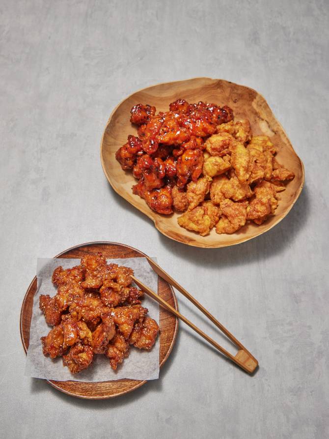 닭강정(100g)  &rarr; 4,500원
새우강정(100g)  &rarr; 6,500원