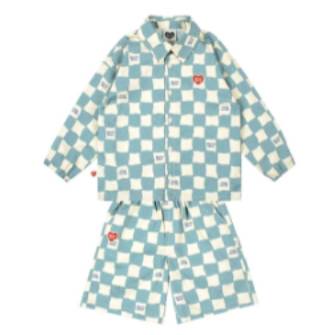 Green Checkerboard Shirt & Shorts