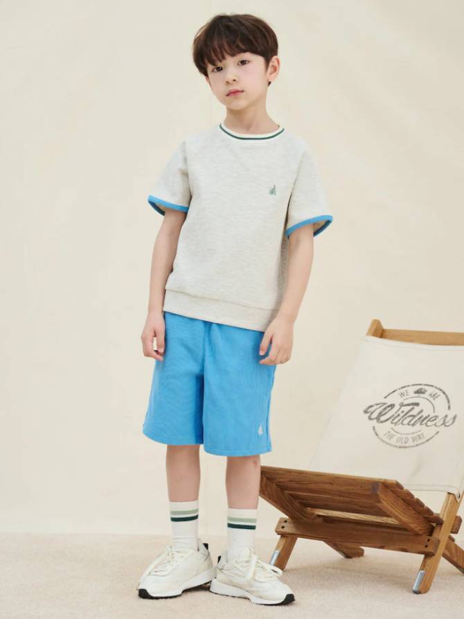 [Kids] 와플 반팔 티셔츠 반바지 상하세트