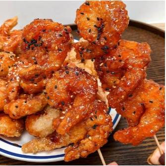 현미 새우강정 
매운맛(100g)
