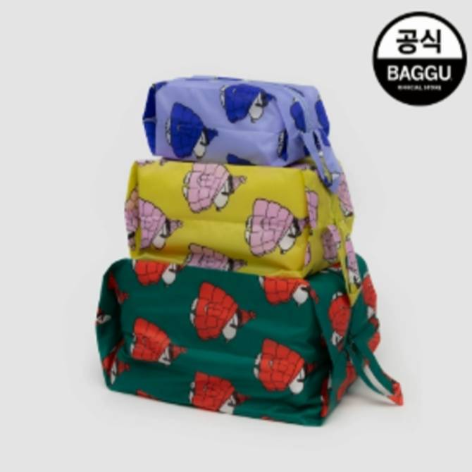 바쿠 3D 파우치 3세트