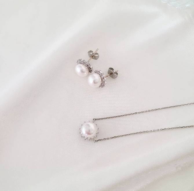 [펄퀸] 담수진주 set (925silver)