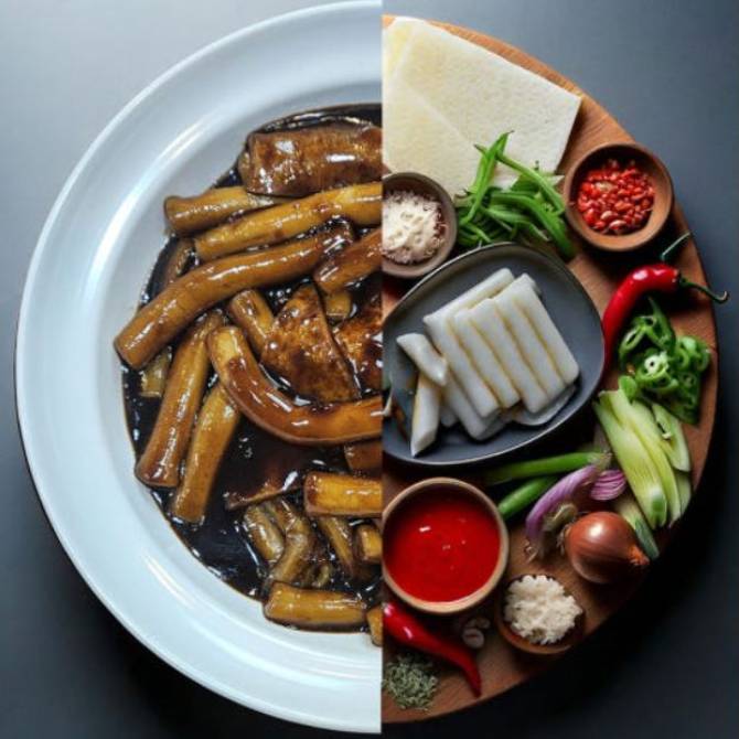 육거리떡볶이 짜장(2인)