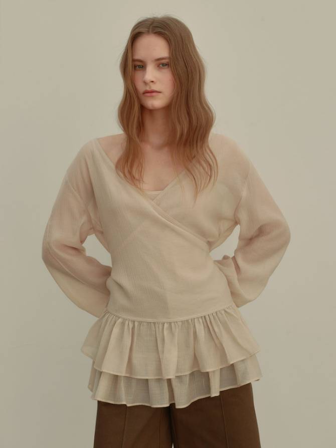 FRILL BLOUSE SET-UP