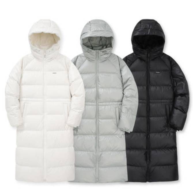 여성 구스다운 롱패딩