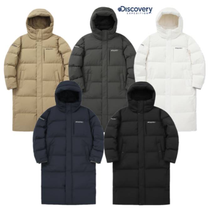 남성 구스다운 롱패딩