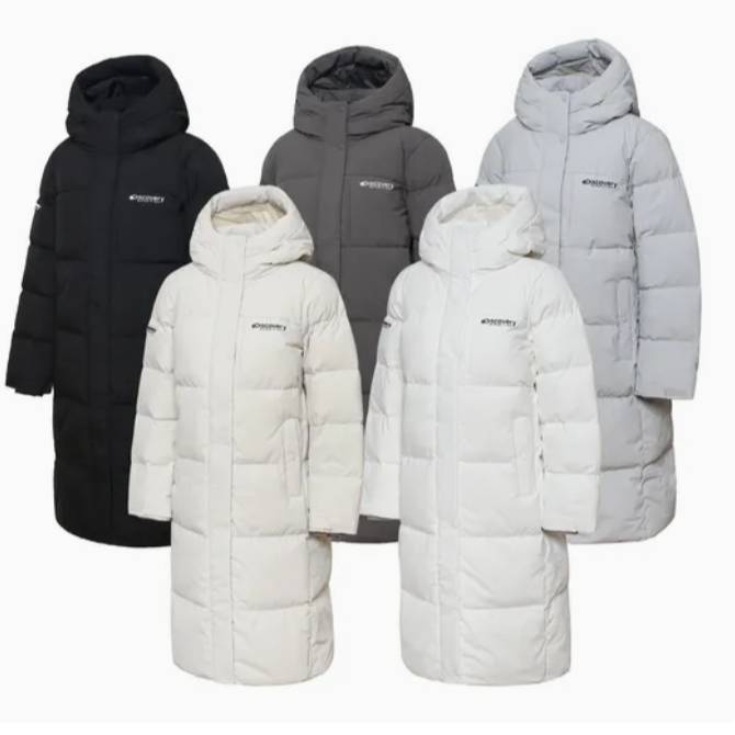 여성 구스다운 롱패딩