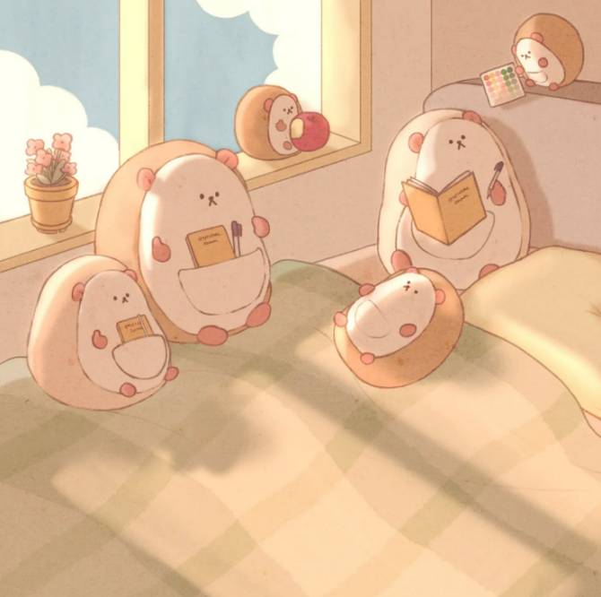 부드러운 고슴도치 마봉이와 
포근하고 따뜻한 일상을 함께해요🎈