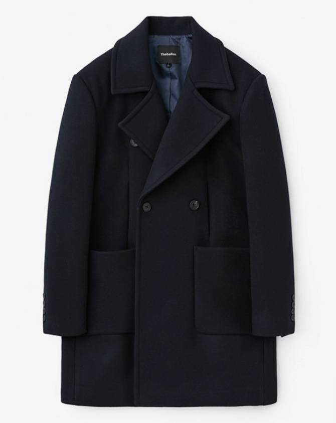 MENS DOUBLE COAT NAVY