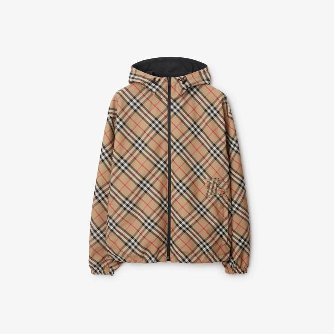 리버시블 체크 재킷