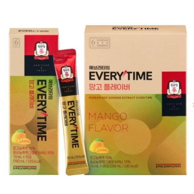 정관장 에브리타임 망고플레이버
10ml*20포