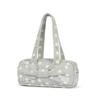 셔링 리본 도트백 (그레이)