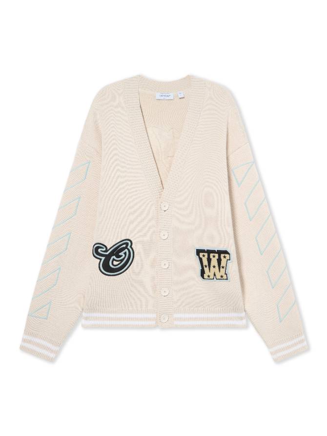 STAR LOGO DIAG VARS KNIT CARDIGAN