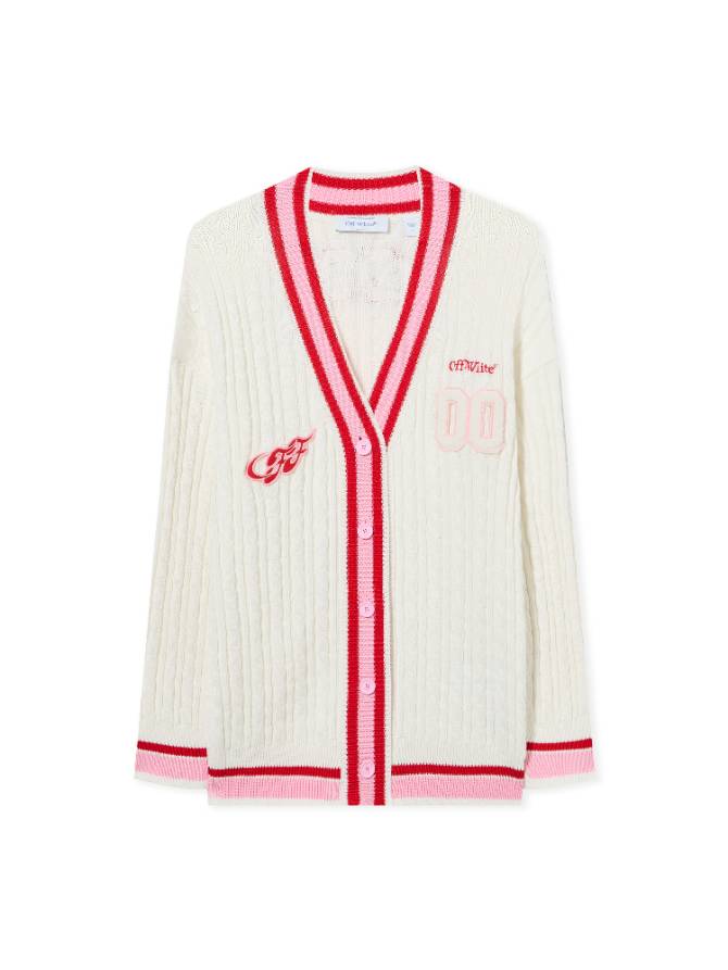 COLLEGE PATCH KNIT CARDIGAN
