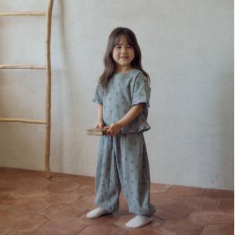 아동 송이 와플 티셔츠