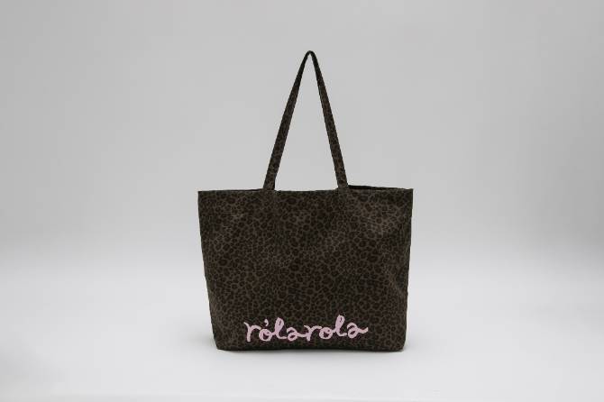 메종드 로라 레오파드 숄더백 브라운