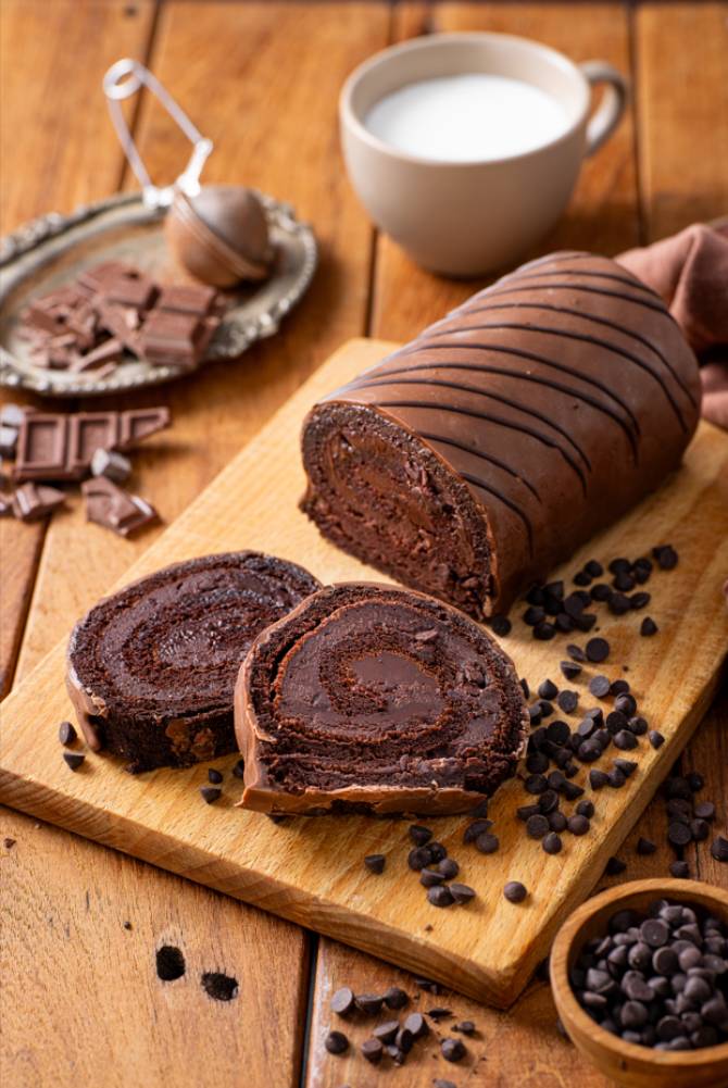 [봄날엔]초코퐁당 초코초코 롤케이크