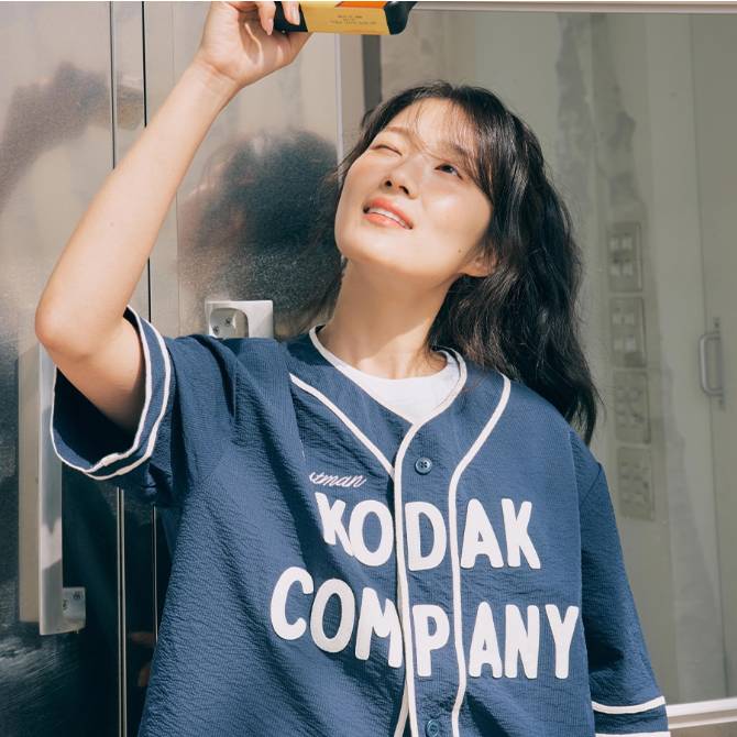 코닥컴퍼니 시어서커 베이스볼 셔츠