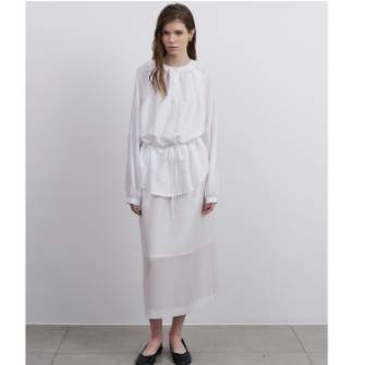 팬드 밴딩 이중 스커트