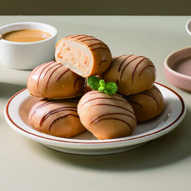 초코퐁당 피넛버터떡