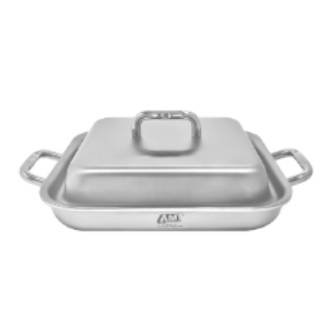 316Ti 티타늄 스텐 정사각 클리어팬 24cm