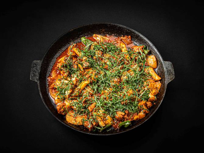 주물 양념닭갈비+김치전 무제한