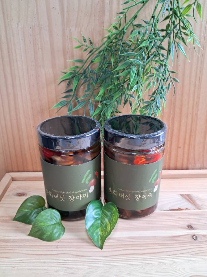 송화버섯 피클(장아찌) 500g