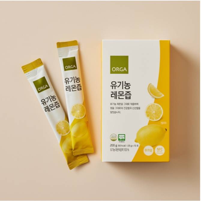 ORGA 유기농 레몬즙 (20g*10포)