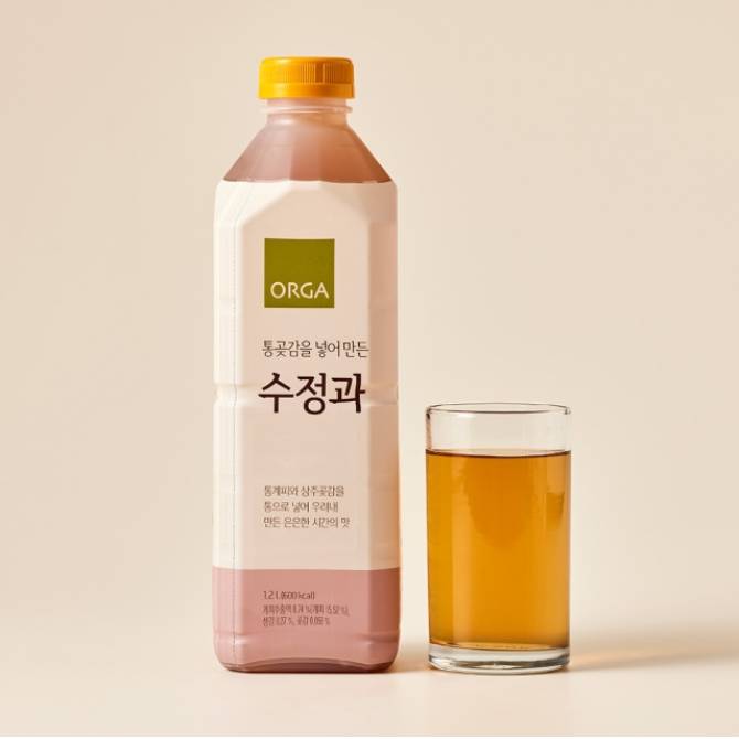 ORGA 통곶감을 넣어 만든 수정과 1.2L