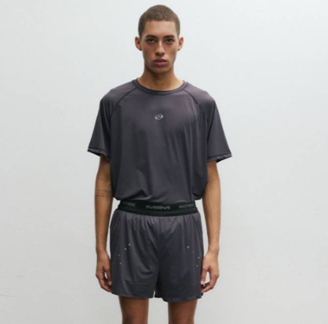 SPLIT SHORTS_Charcoal Grey