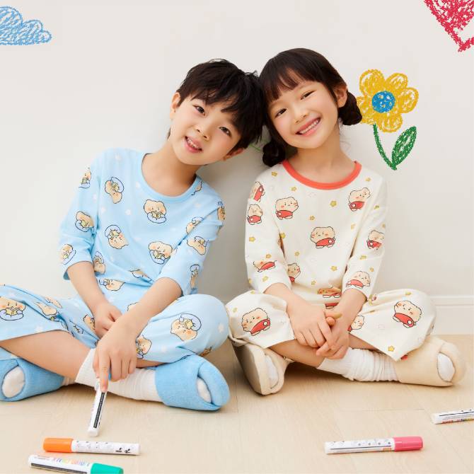망곰 7부 모달 실내복