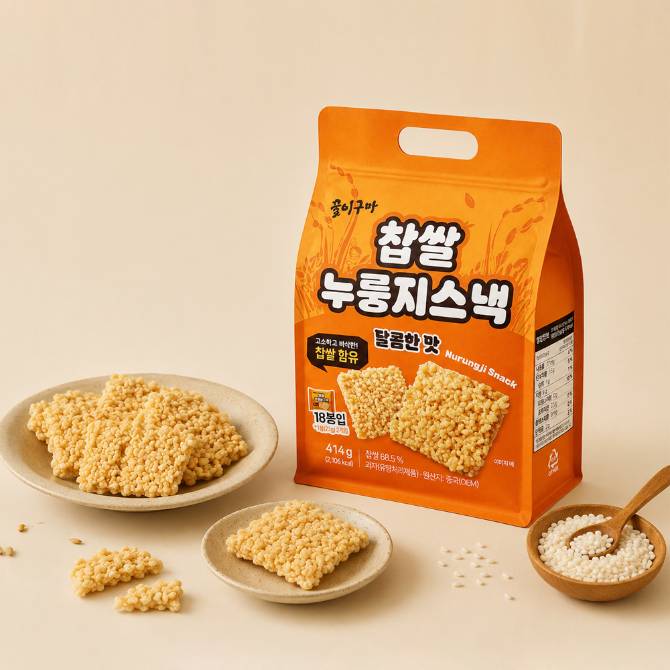 꿀이구마 찹쌀 누룽지 스낵 414g / 1봉