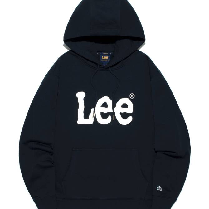 빅 트위치 로고 후드 티셔츠 네이비