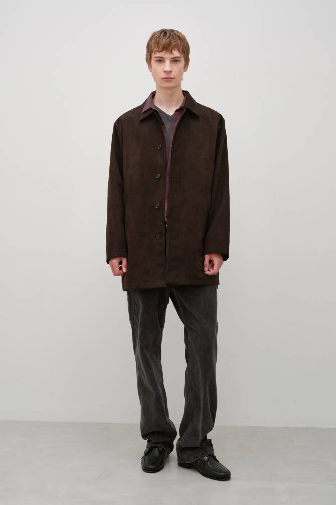 포우 스웨이드 카코트 BROWN