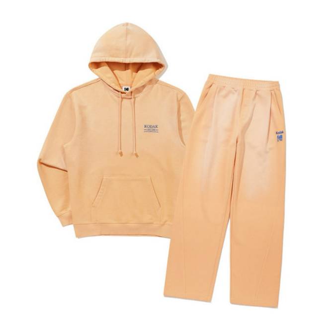 플래시 블러워싱 후드 & 커브핏 팬츠 YELLOW