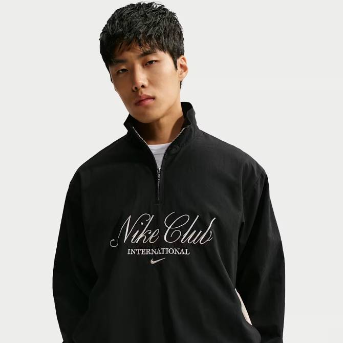 나이키 클럽
남성 하프집 재킷