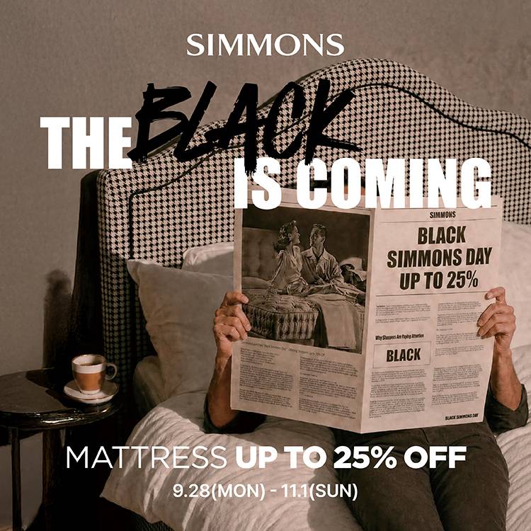 SIMMONS Beautyrest POP-UP 안내 이미지