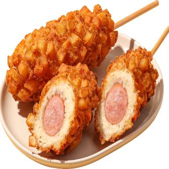 케이준 감자 쌀 핫도그