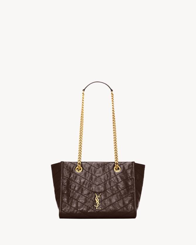 NIKI small shopping in vintage leather