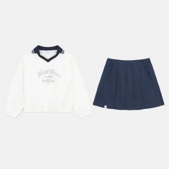 블라썸 우븐 스커트세트
