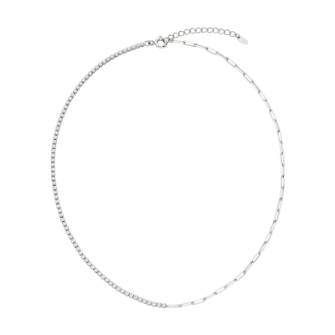 [White Gold] Double Cubic Bracelet