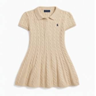 CABLE POLO SWEATER DRESS