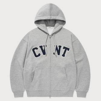 CVNT 후드집업 멜란지 그레이