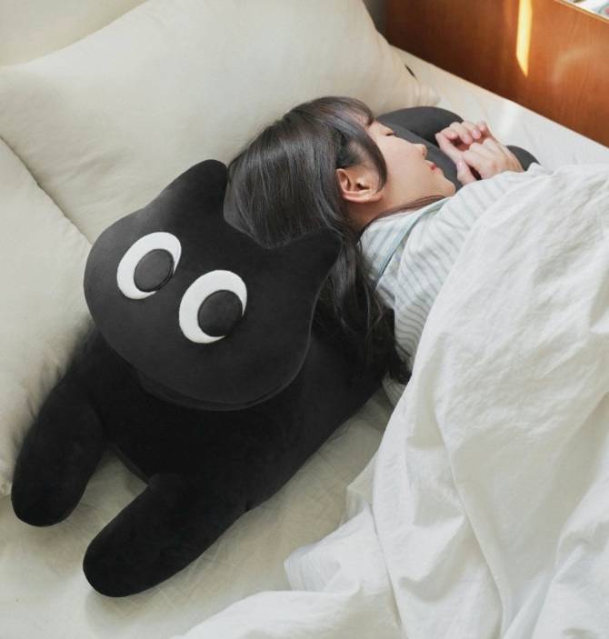 길쭉한 깜냥이 바디필로우