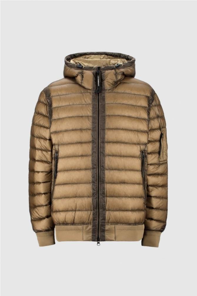 D.D. SHELL HOODED LENS DOWN JACKET