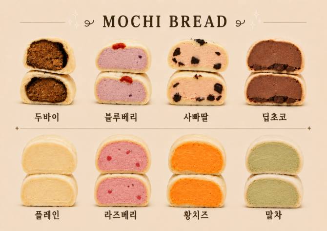 모찌빵(각 1개)